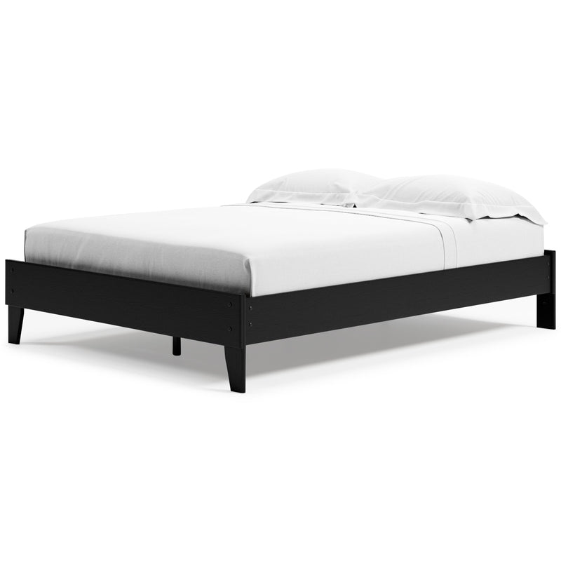 Finch Black Queen Platform Bed