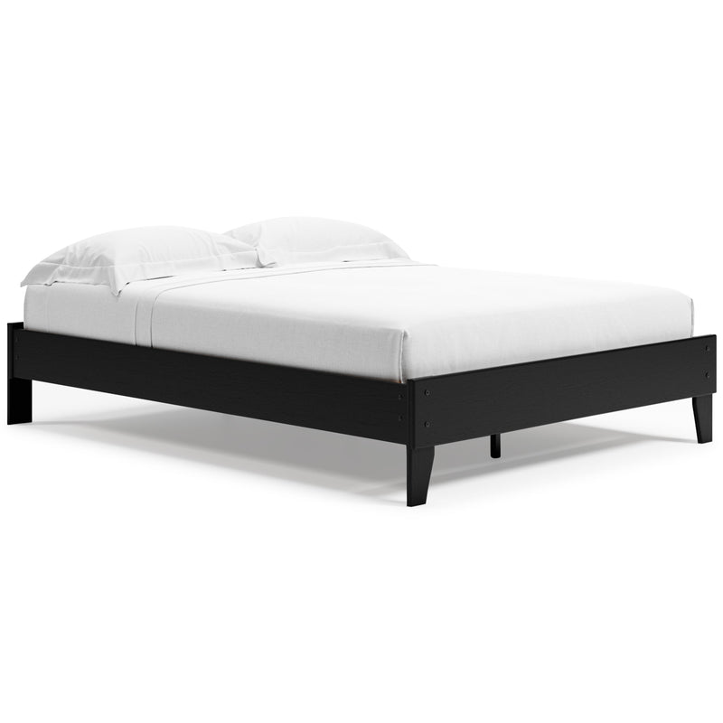 Finch Black Queen Platform Bed