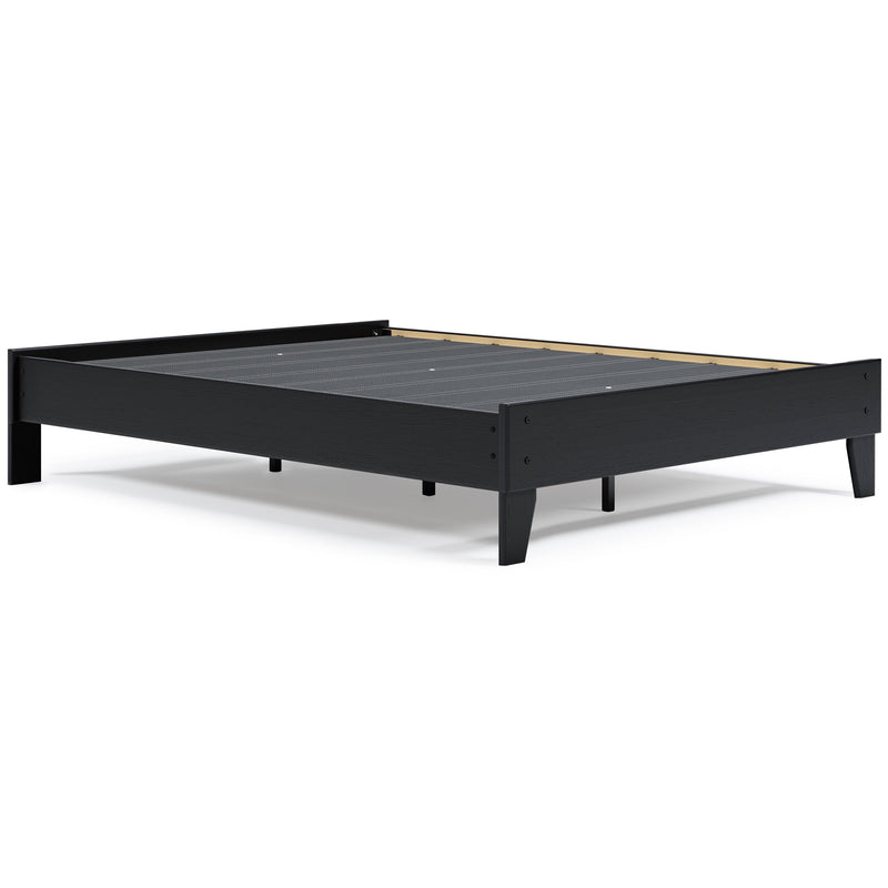 Finch Black Queen Platform Bed