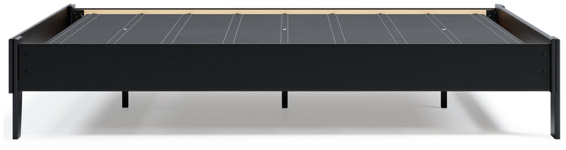 Finch Black Queen Platform Bed