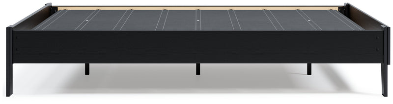 Finch Black Queen Platform Bed