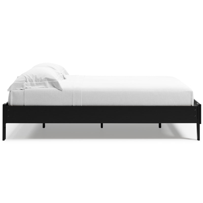 Finch Black Queen Platform Bed