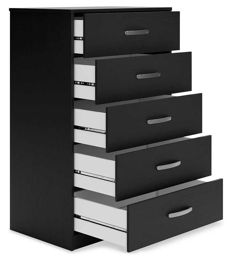 Finch Black Chest Of Drawers