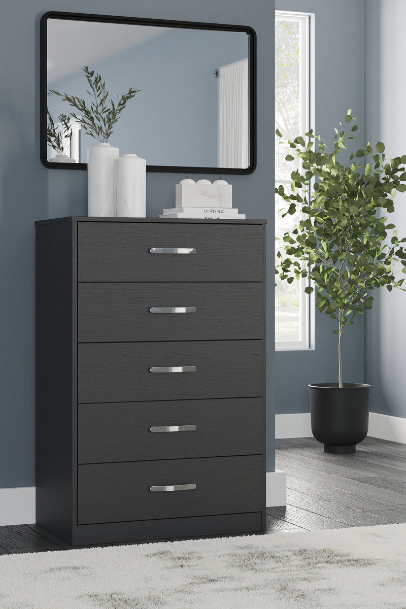 Finch Black Chest Of Drawers