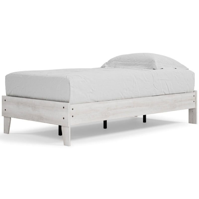 Shawburn Whitewash Twin Platform Bed