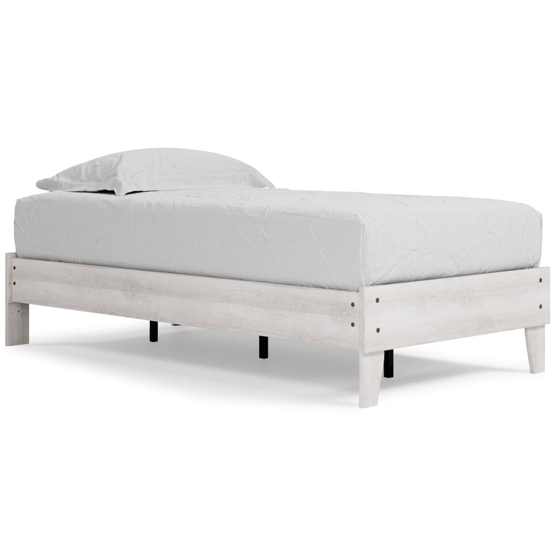 Shawburn Whitewash Twin Platform Bed