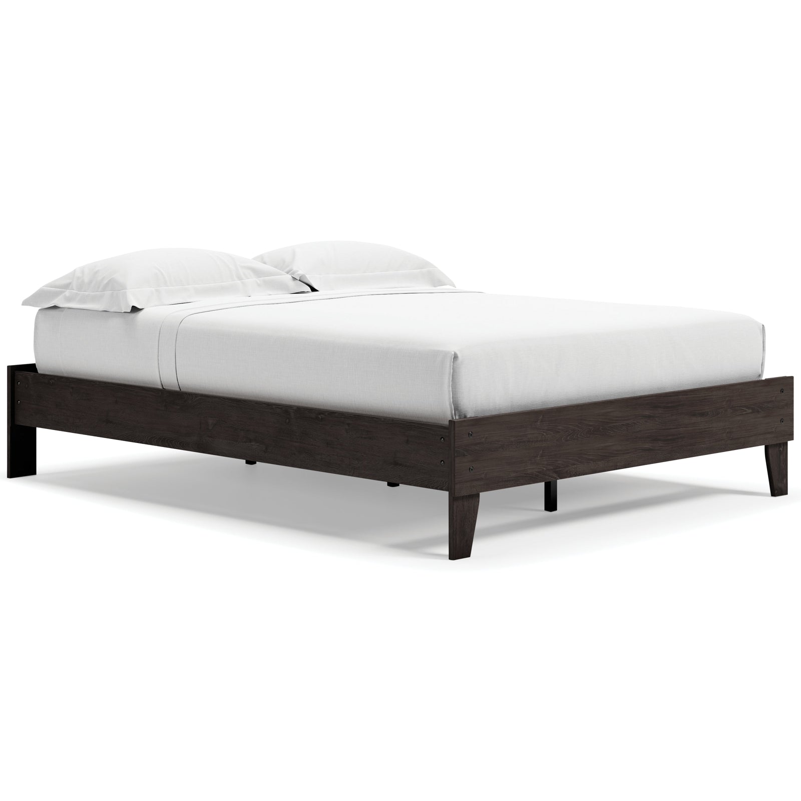 Piperton Black Queen Platform Bed