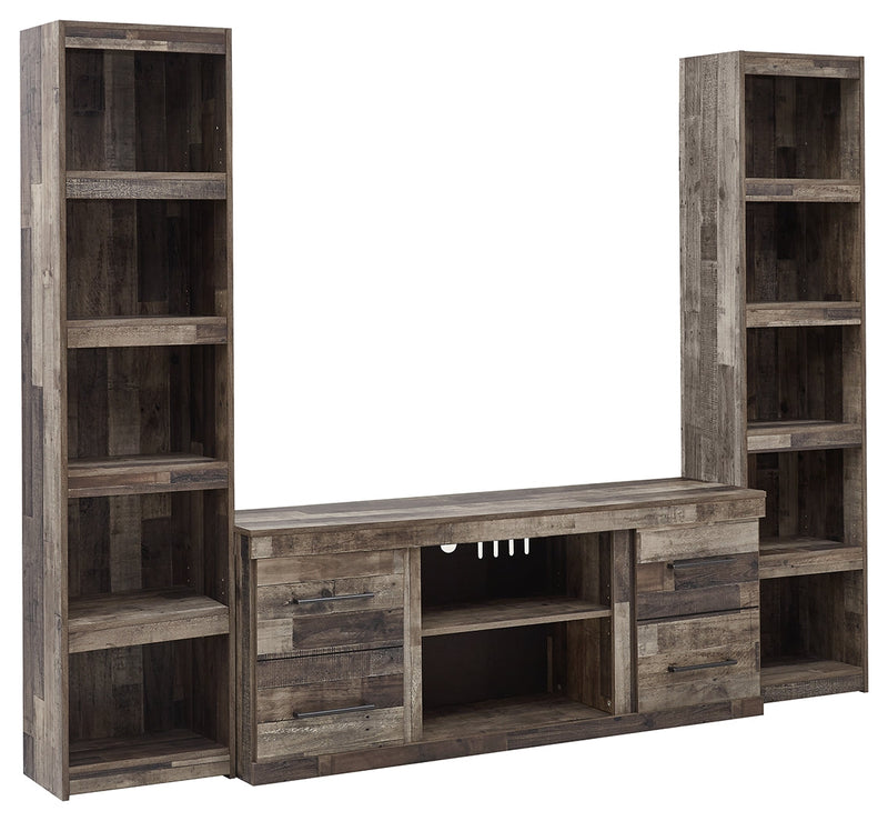 Derekson Multi Gray 3-Piece Entertainment Center