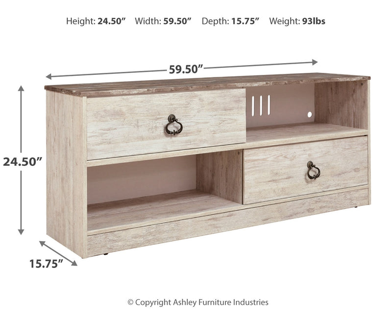 Willowton Whitewash 59" Tv Stand