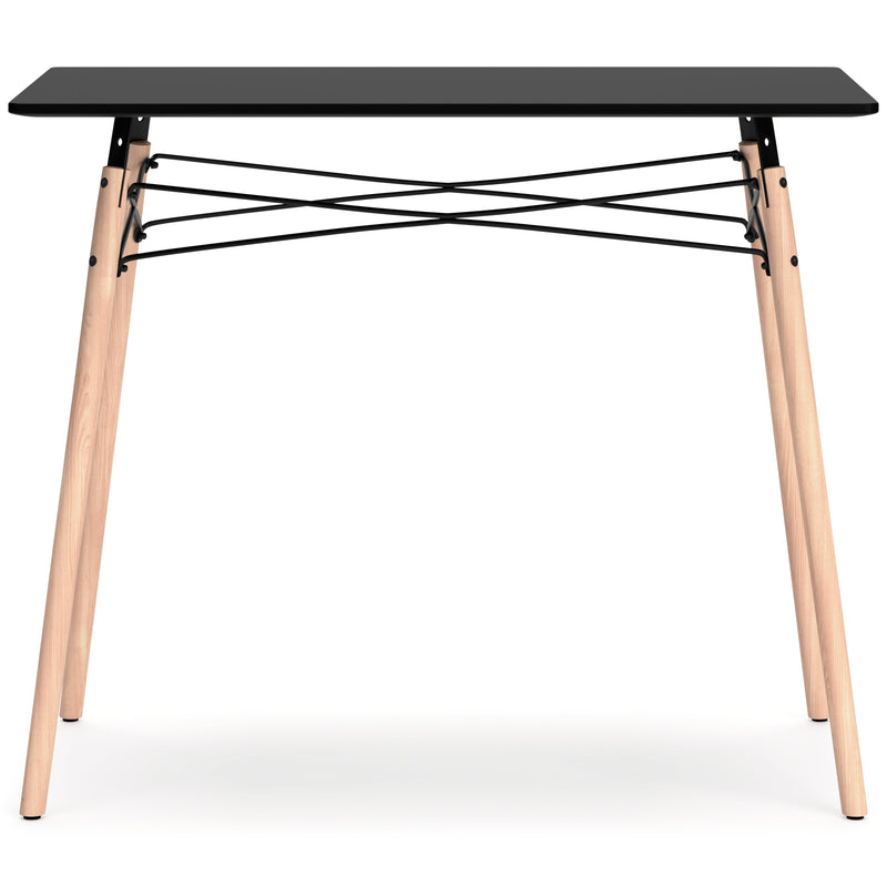 Jaspeni Black Natural Home Office Desk