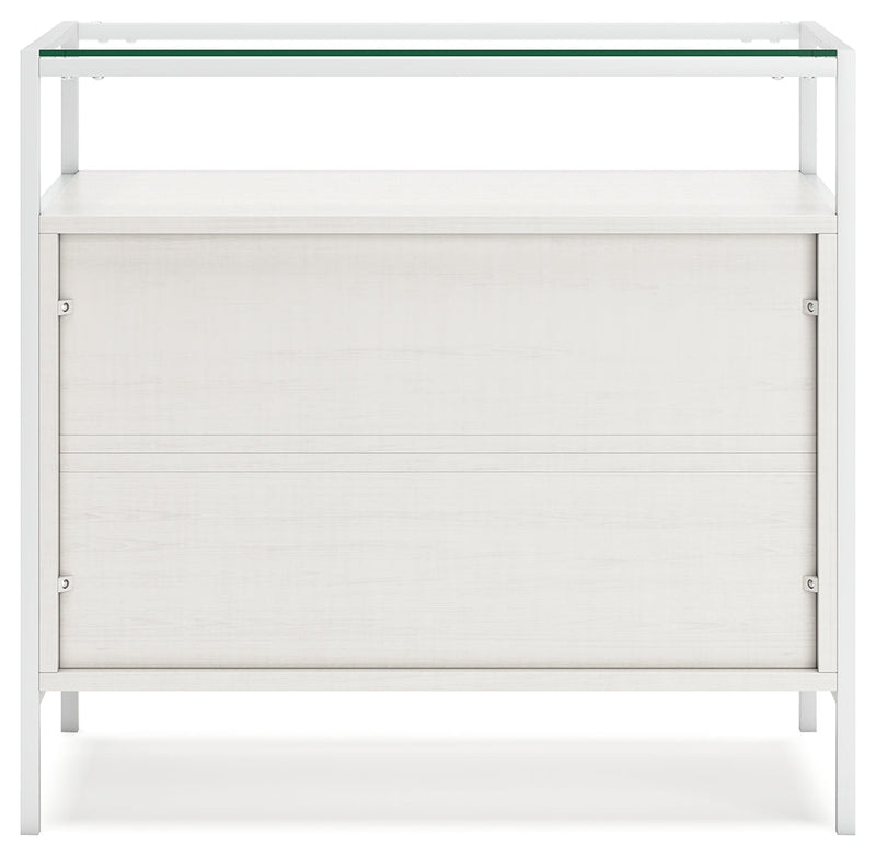 Deznee White Small Bookcase