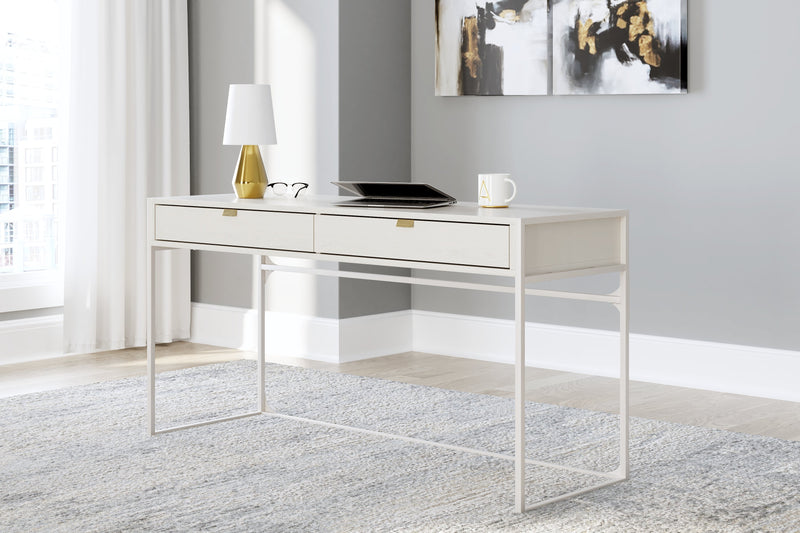 Deznee White Home Office Desk