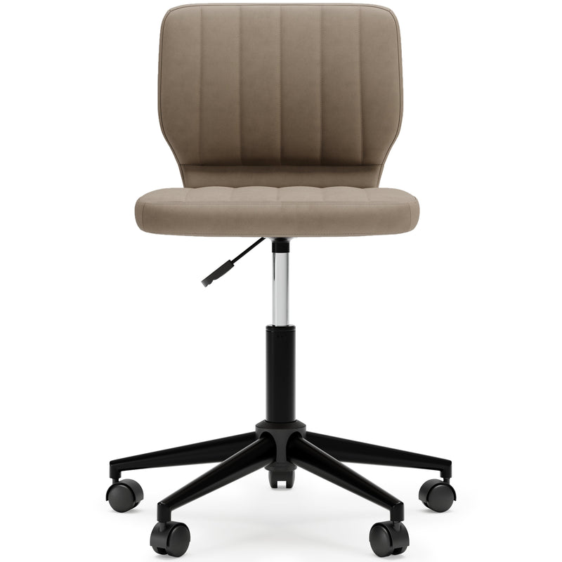 Beauenali Taupe Home Office Desk Chair