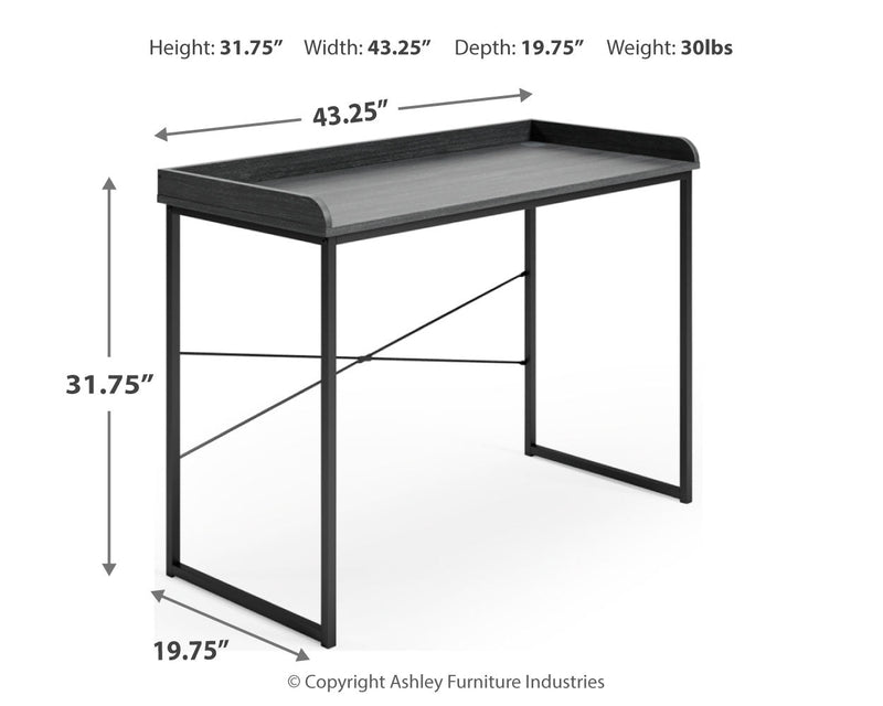 Yarlow Black Home Office Desk