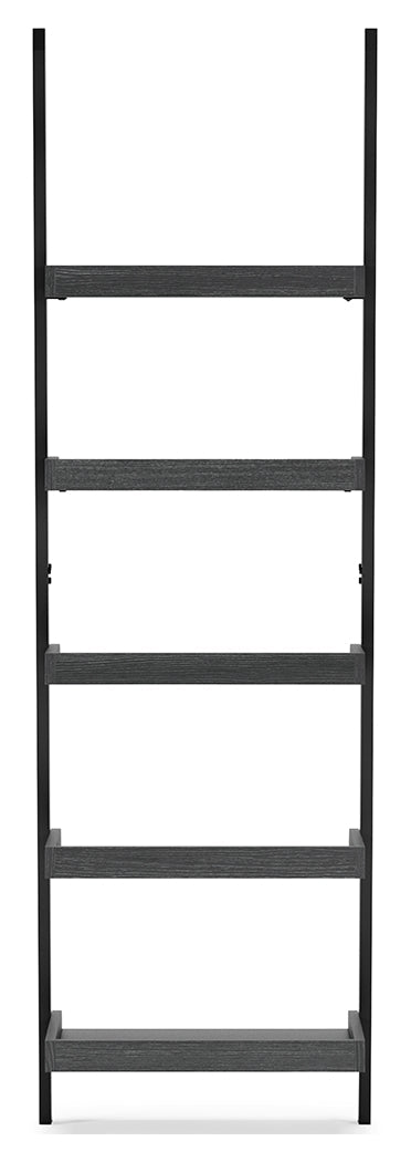 Yarlow Black 74" Bookcase