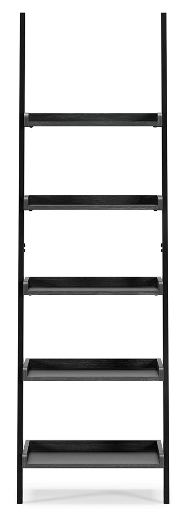 Yarlow Black 74" Bookcase