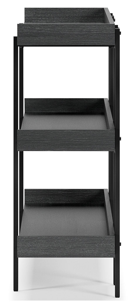 Yarlow Black 36" Bookcase