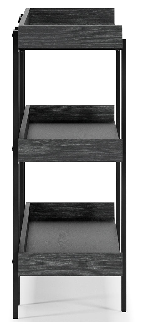 Yarlow Black 36" Bookcase