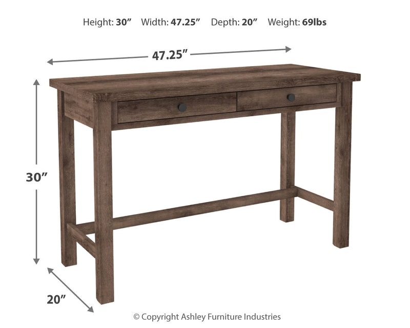 Arlenbry Gray 47" Home Office Desk