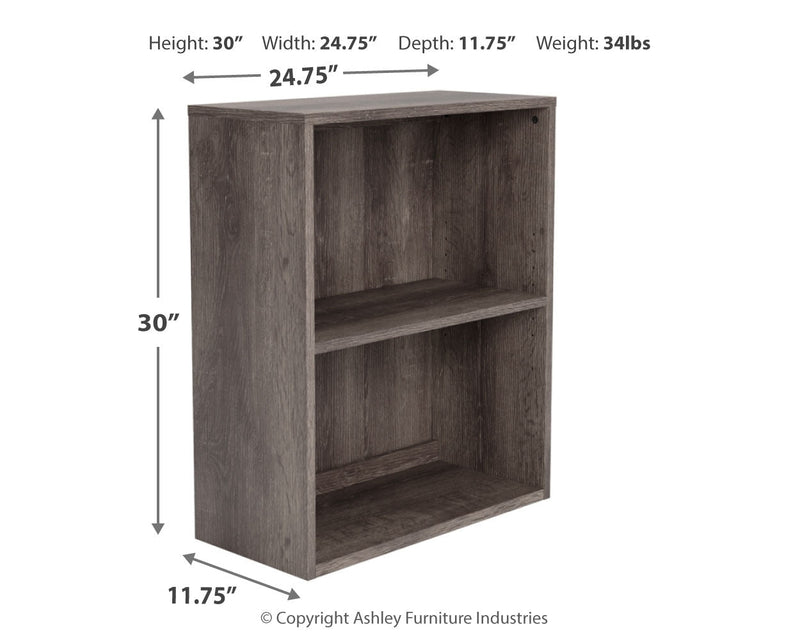 Arlenbry Gray 30" Bookcase