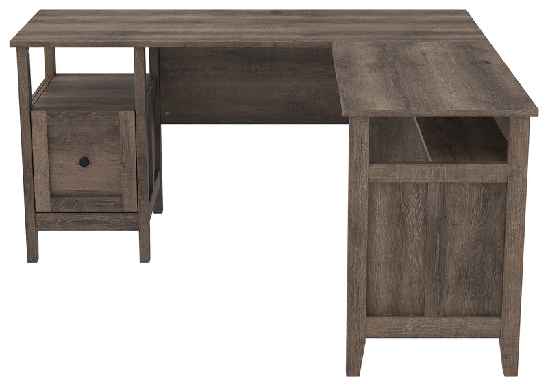 Arlenbry Gray 2-Piece Home Office Desk