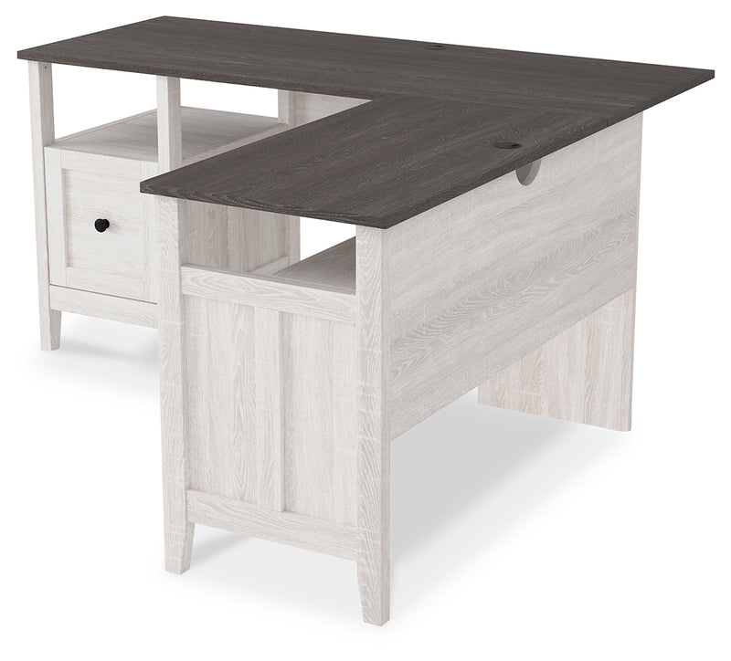 Dorrinson Two-Tone 2-Piece Home Office Desk