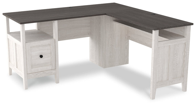 Dorrinson Two-Tone 2-Piece Home Office Desk