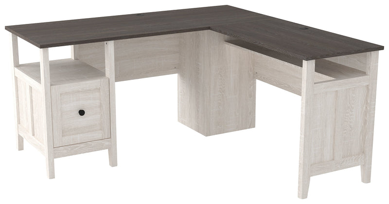 Dorrinson Two-Tone 2-Piece Home Office Desk