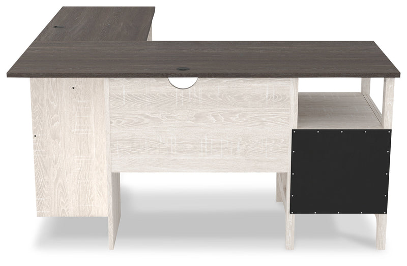 Dorrinson Two-Tone 2-Piece Home Office Desk