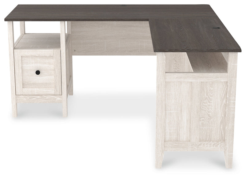 Dorrinson Two-Tone 2-Piece Home Office Desk