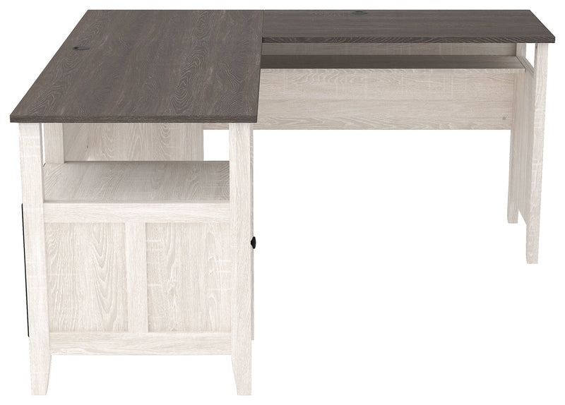 Dorrinson Two-Tone 2-Piece Home Office Desk