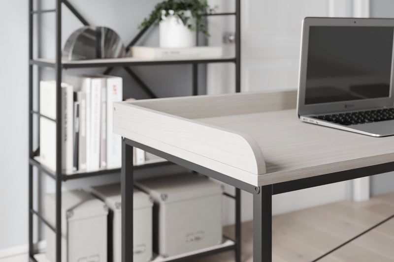 Bayflynn White Black 43" Home Office Desk