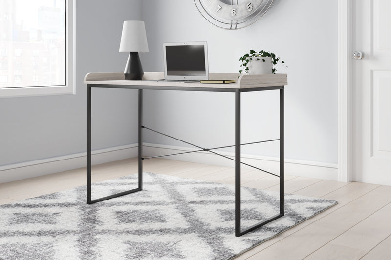 Bayflynn White Black 43" Home Office Desk