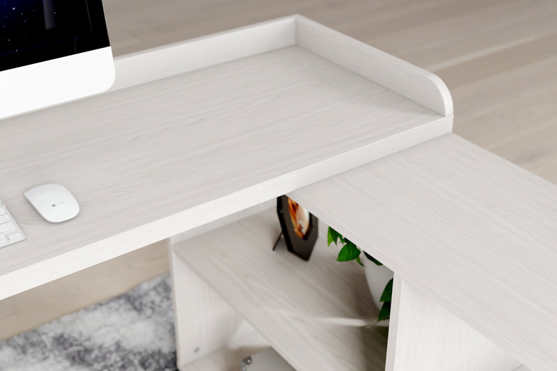 Bayflynn White Black L-desk