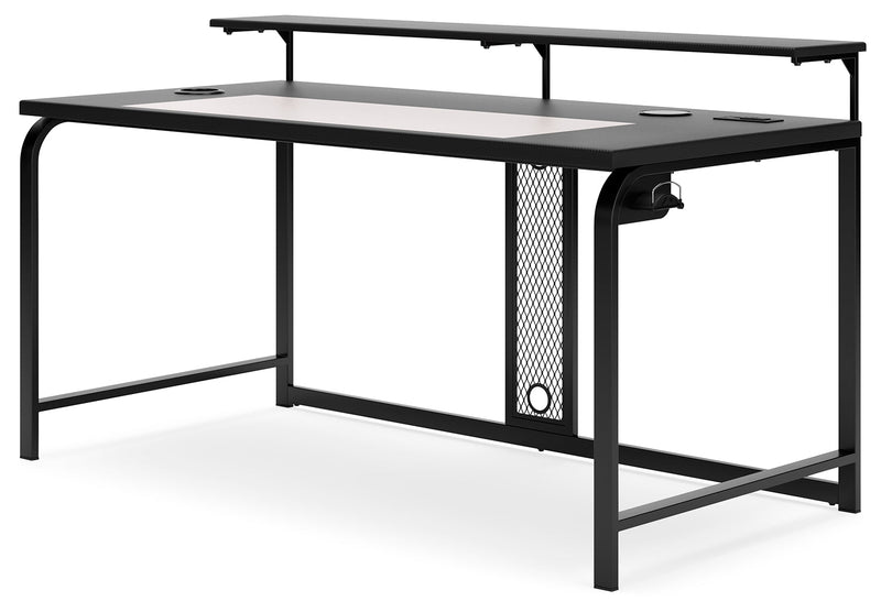 Lynxtyn Black Home Office Desk