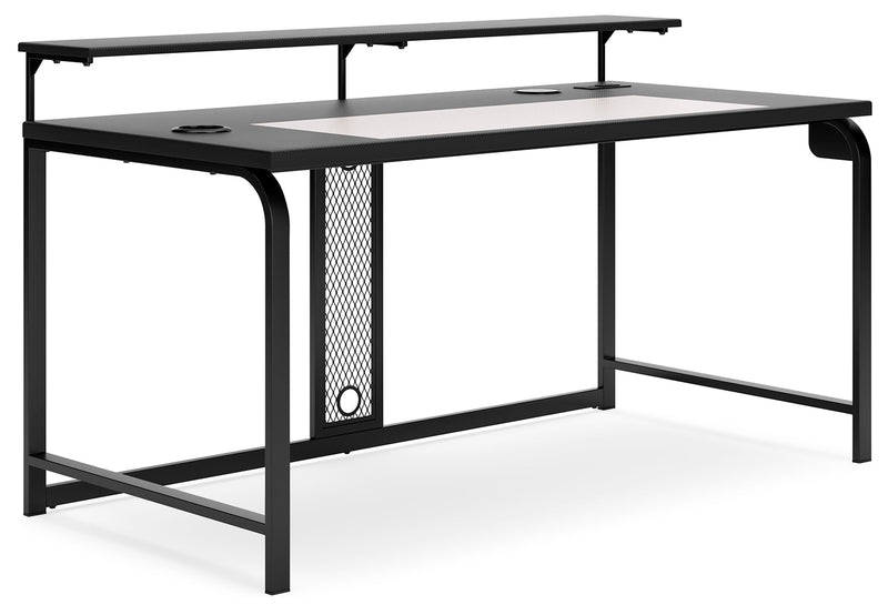 Lynxtyn Black Home Office Desk