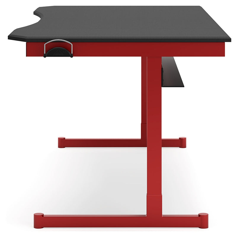 Lynxtyn Red Black Home Office Desk