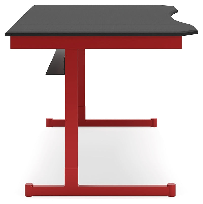 Lynxtyn Red Black Home Office Desk