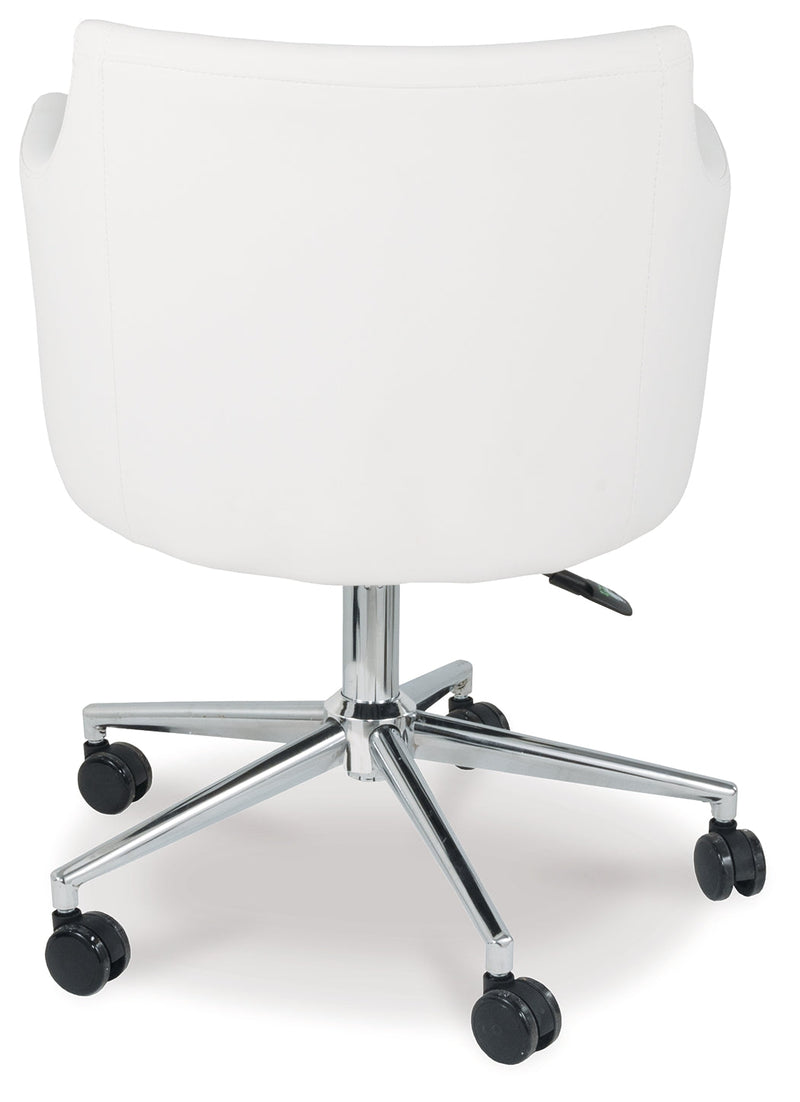 Baraga White Home Office Desk Chair