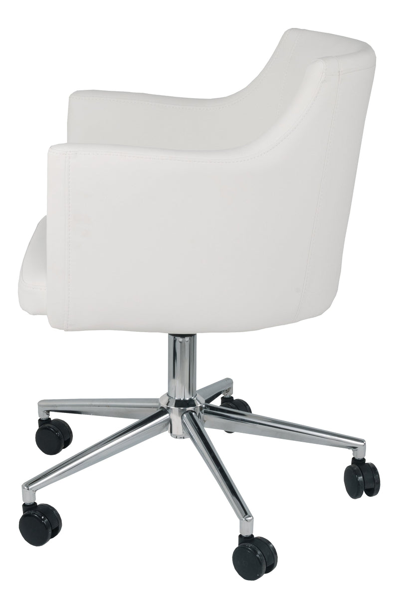 Baraga White Home Office Desk Chair