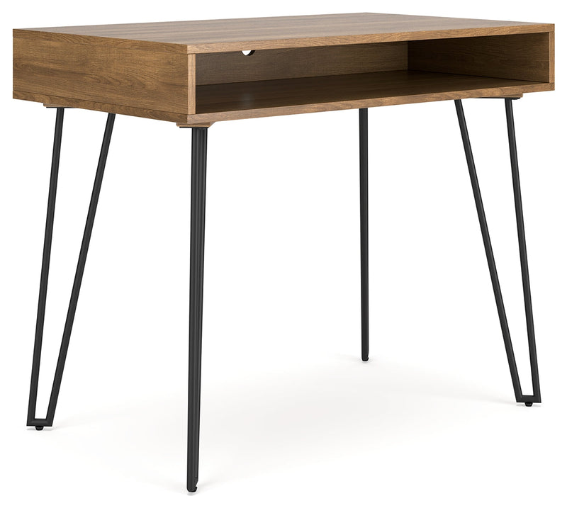 Strumford Brown Black Home Office Desk