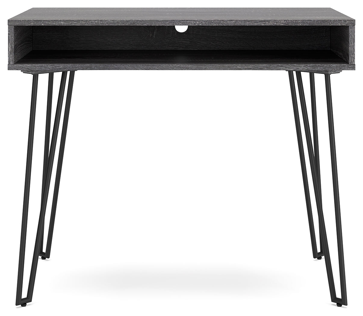 Strumford Charcoal Black Home Office Desk