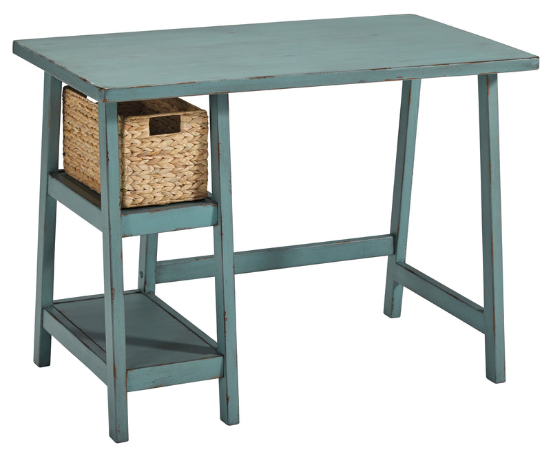 Mirimyn Teal Home Office Desk With Chair