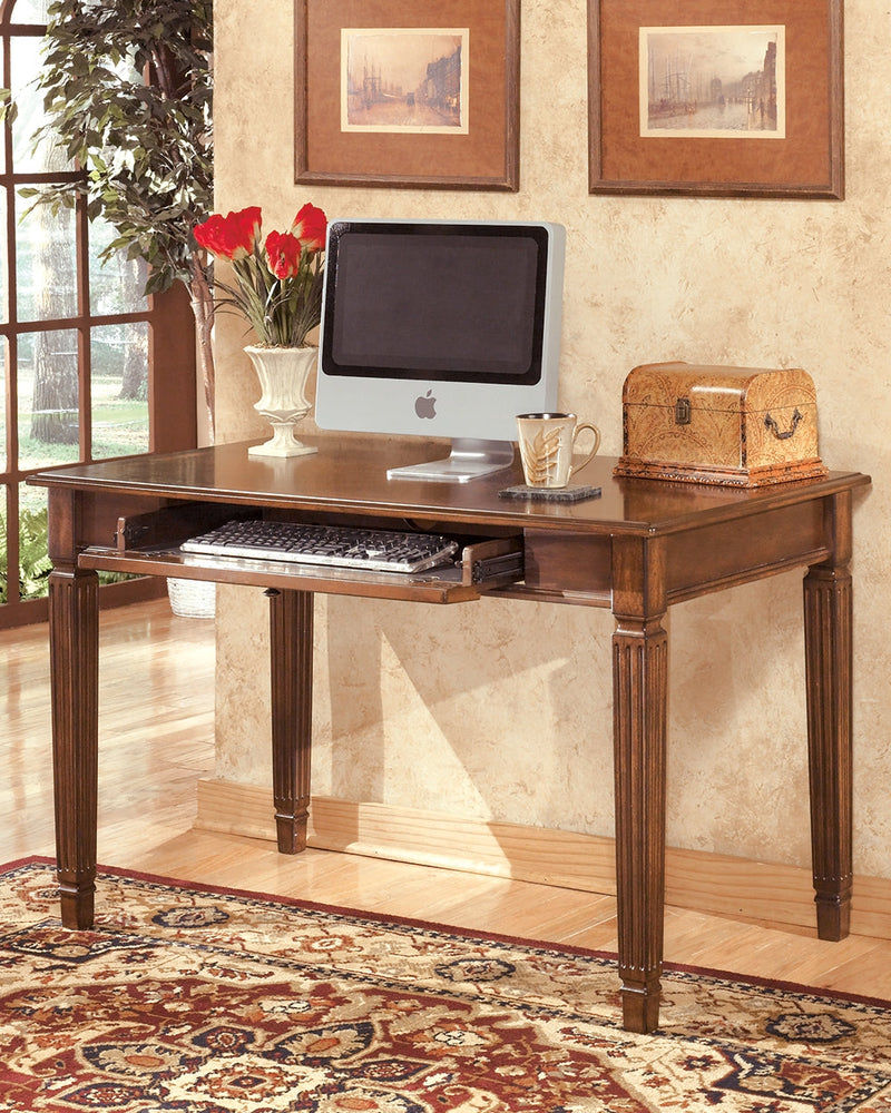 Hamlyn Medium Brown Home Office Desk With Chair And Storage