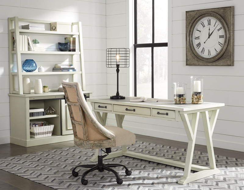 Jonileene White Gray 60" Home Office Desk