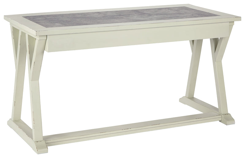 Jonileene White Gray 60" Home Office Desk