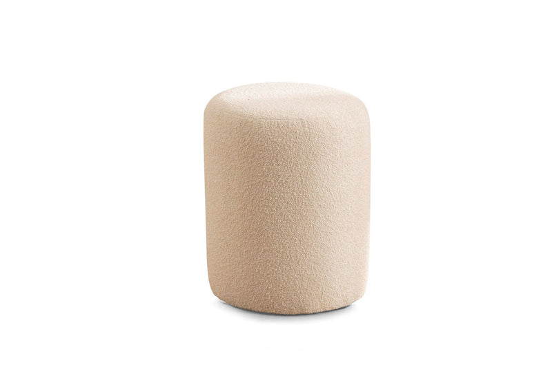 Ava Ivory Boucle Stool