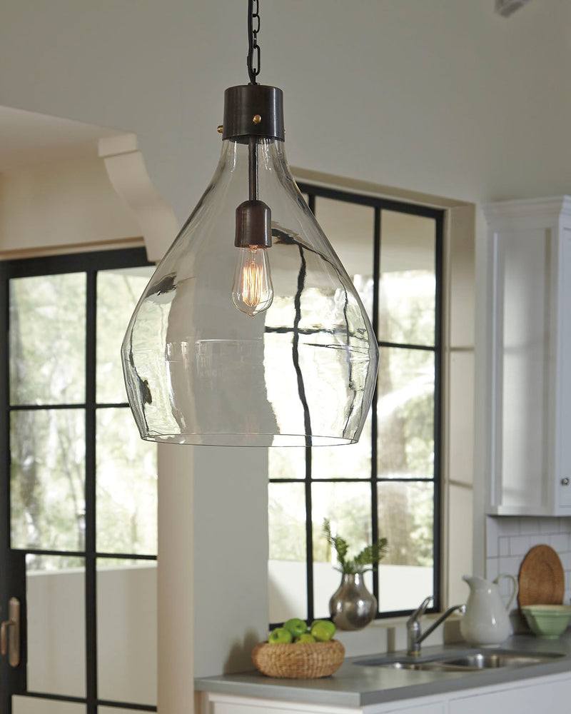 Avalbane Clear Gray Pendant Light