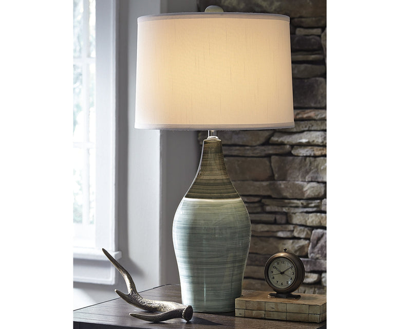 Niobe Multi Gray Table Lamp (Set of 2)