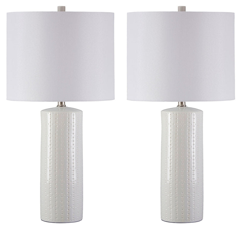 Steuben White Table Lamp (Set of 2)